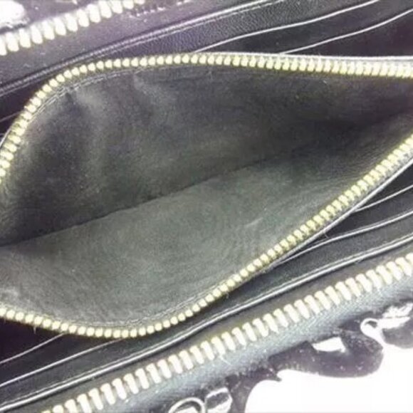 miumiu Wallet Purse Long Wallet Black Gold Woman Authentic Used - Picture 13 of 13